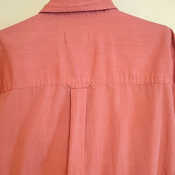 Chaps Coral Casual Button Down Shirt - Picture 8 of 9